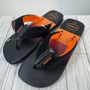 Havaianas Men's 8 Wmns 9/10 Urban Print Sandals Flip-Flop With Padded Straps New